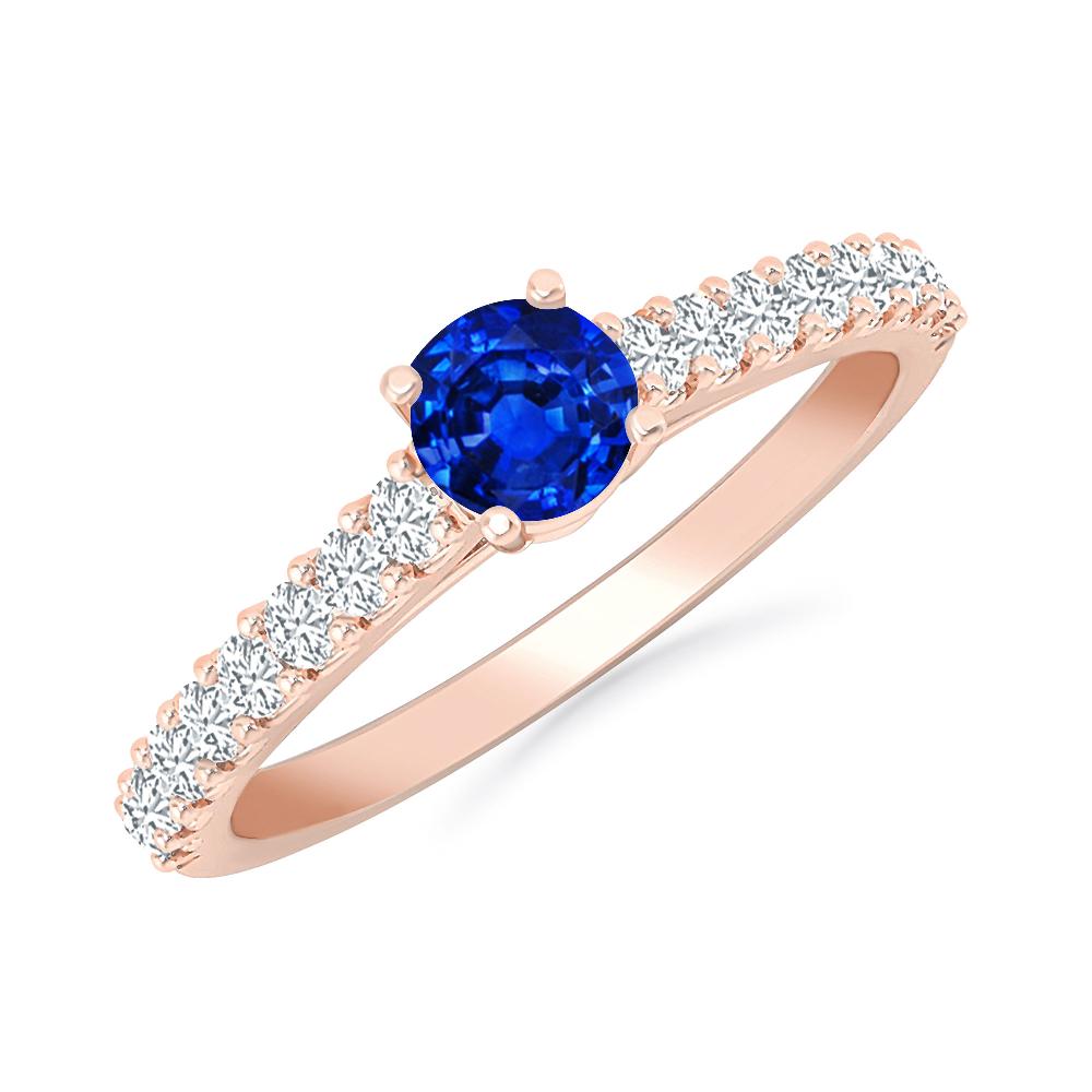 Rose Gold - Sapphire