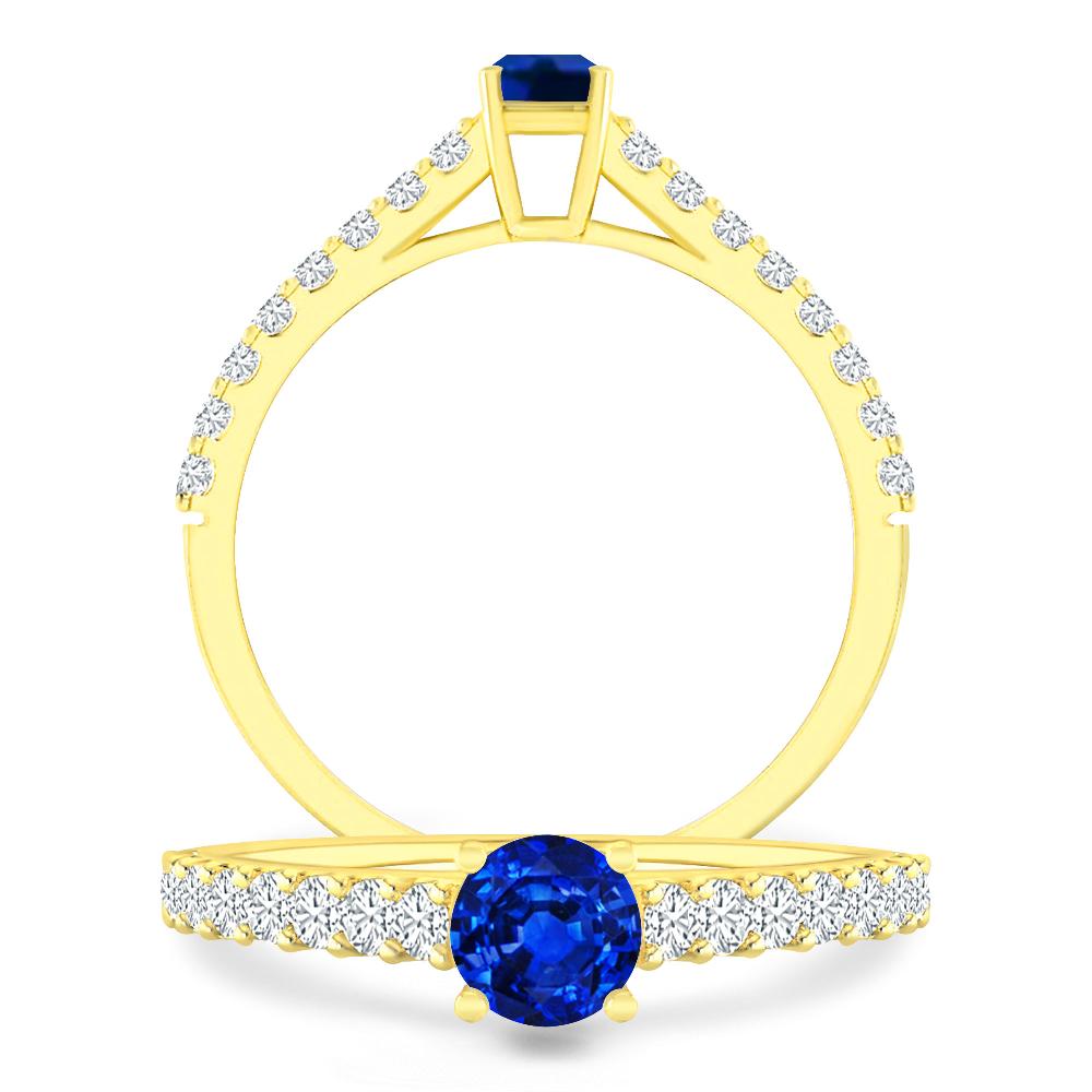 Yellow Gold - Sapphire