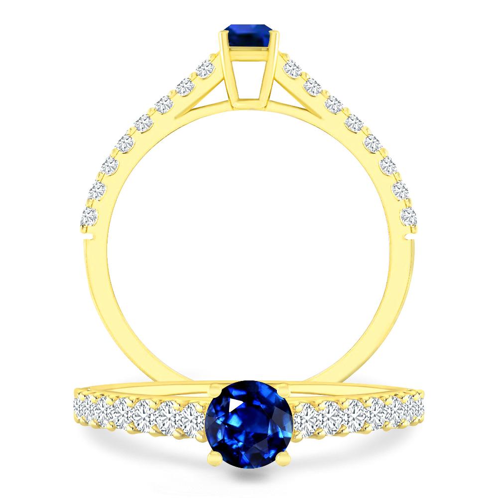 Yellow Gold - Sapphire