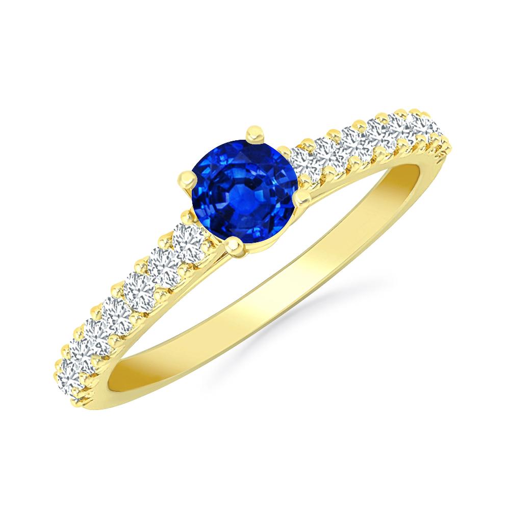 Yellow Gold - Sapphire