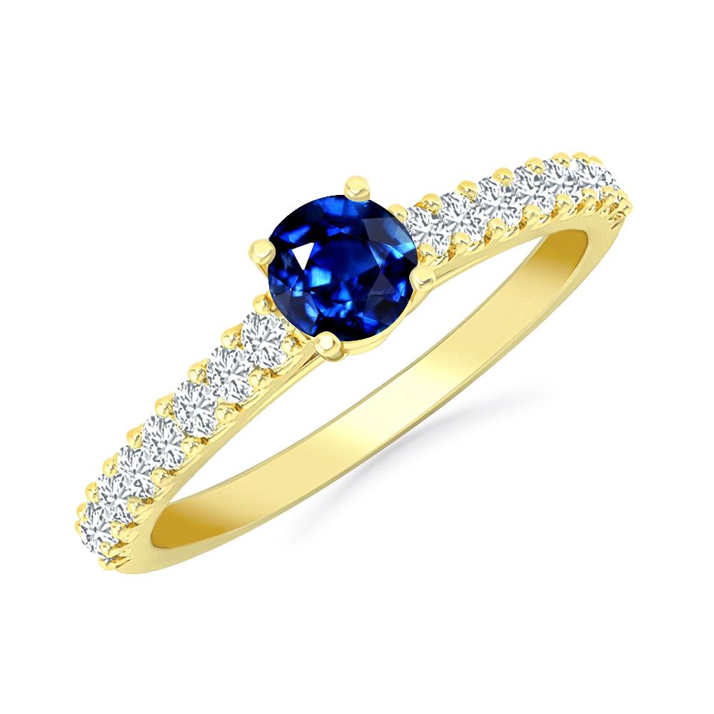 Yellow Gold - Sapphire