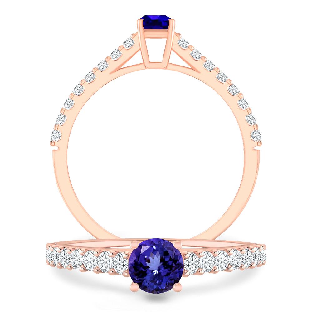 Rose Gold - Tanzanite