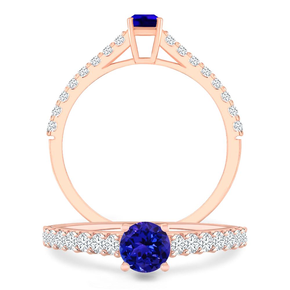 Rose Gold - Tanzanite