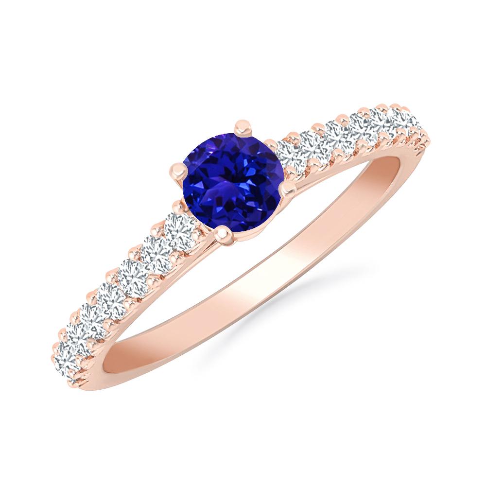 Rose Gold - Tanzanite