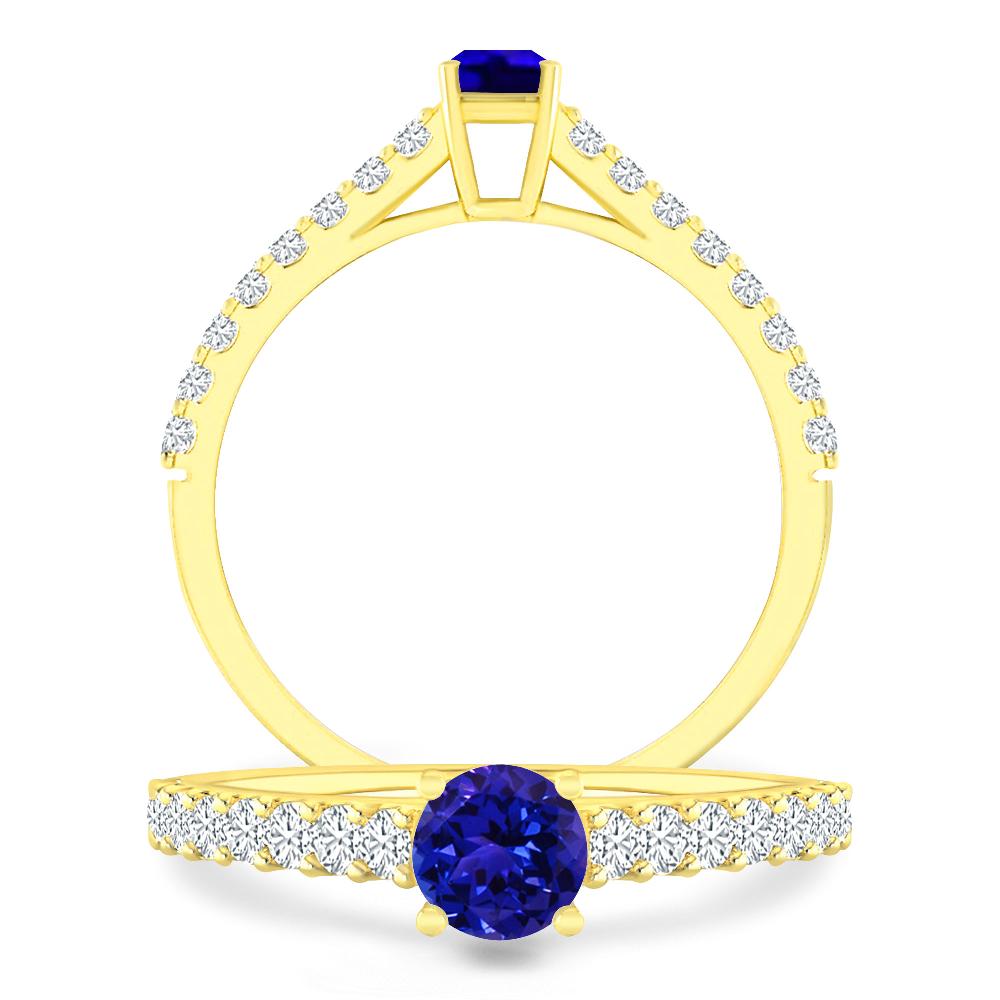 Yellow Gold - Tanzanite