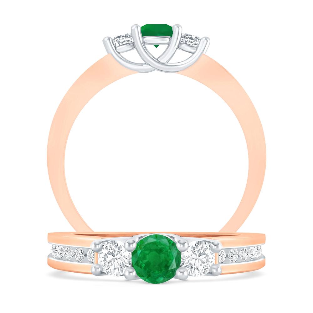 Rose Gold - Emerald