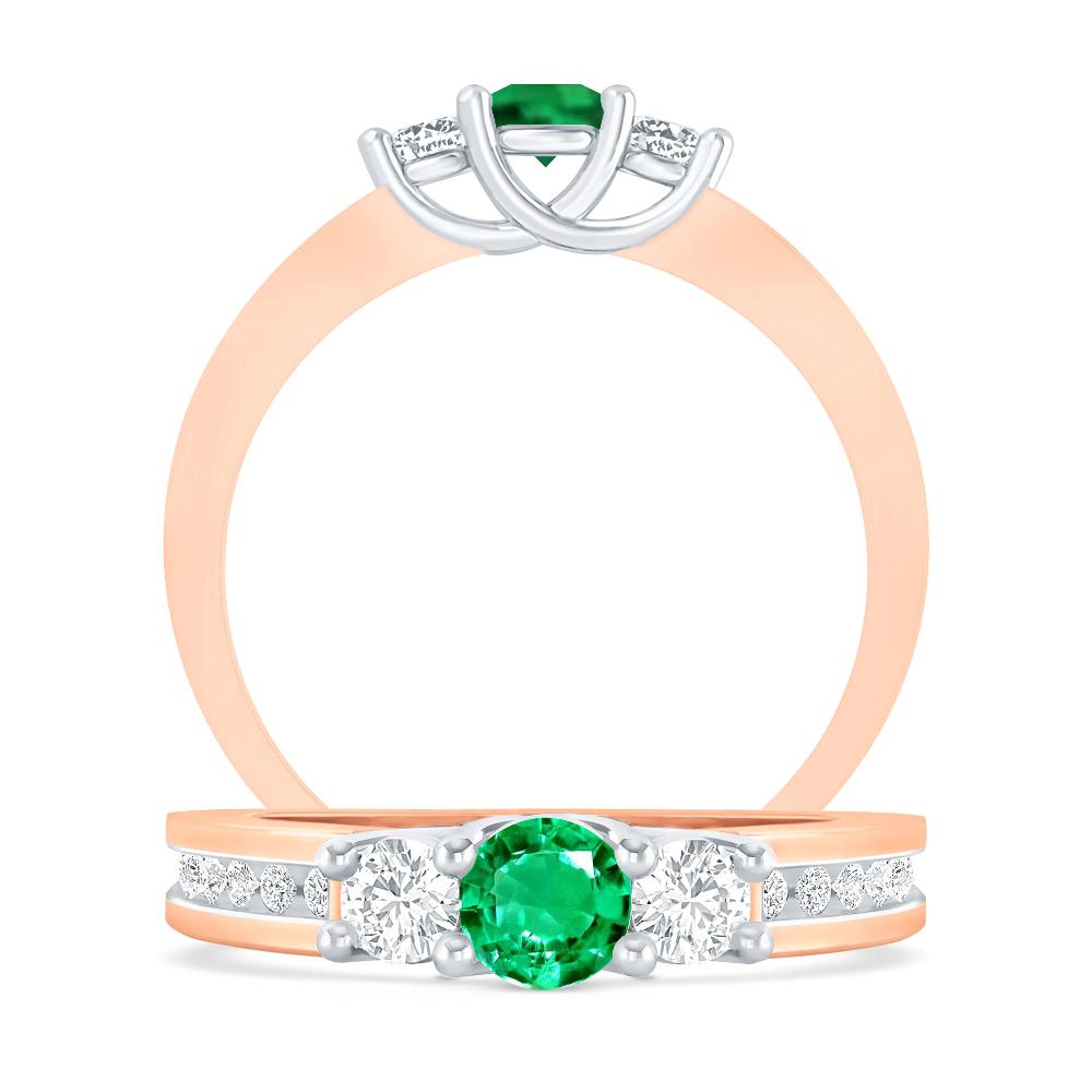 Rose Gold - Emerald