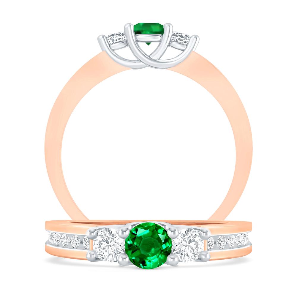 Rose Gold - Emerald