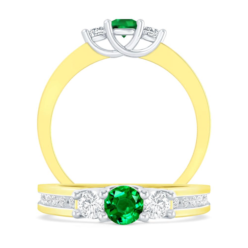 Yellow Gold - Emerald