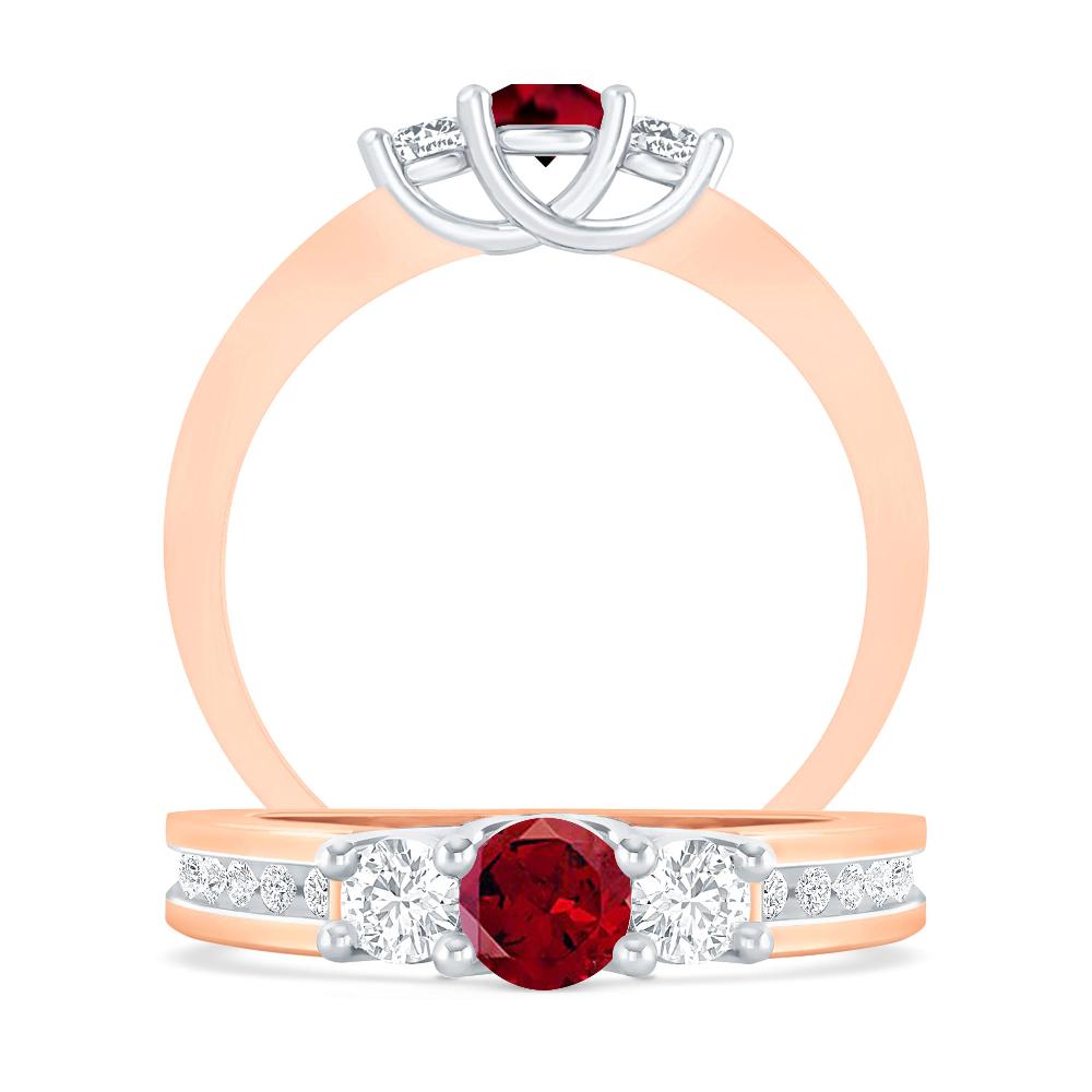 Rose Gold - Garnet