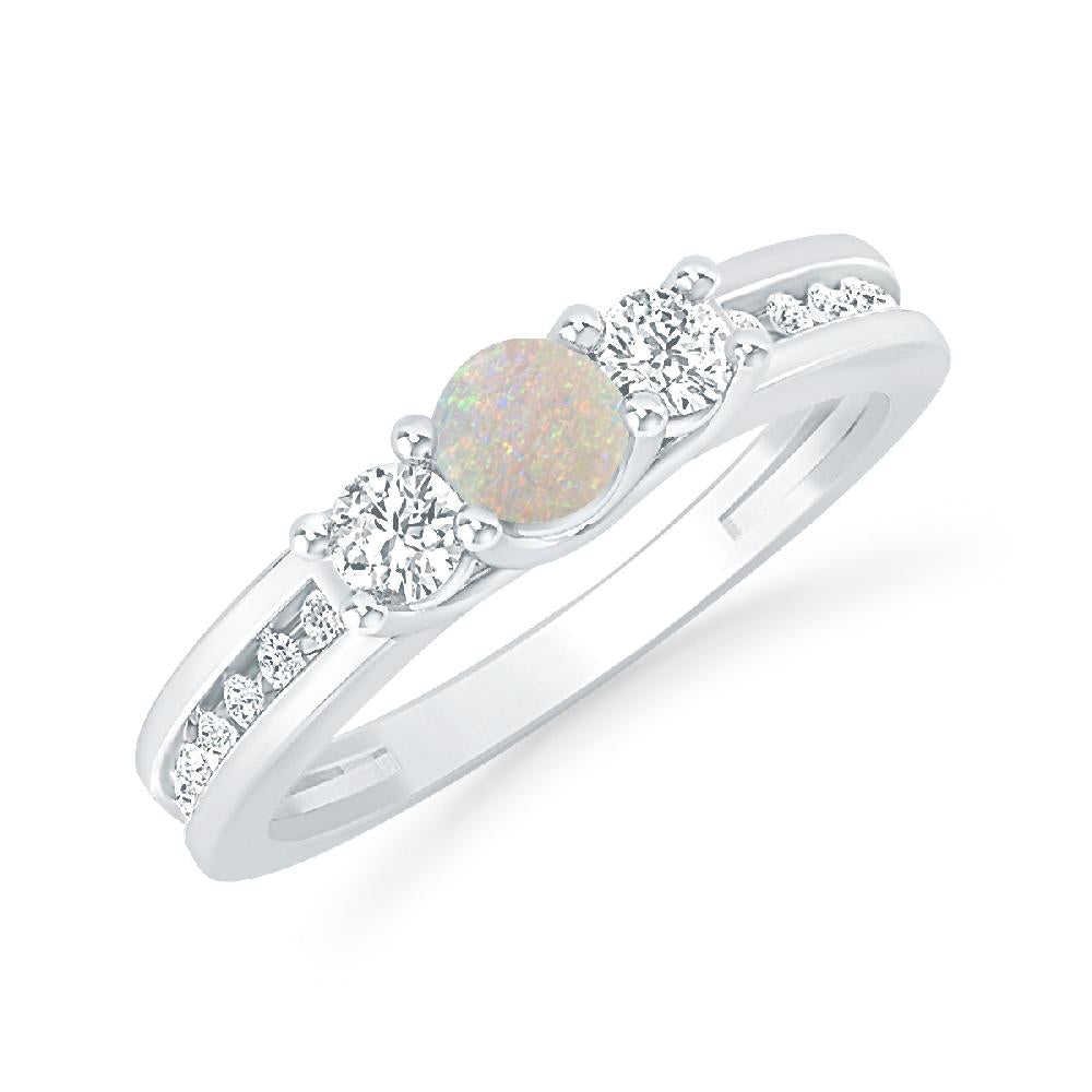 White Gold - Opal