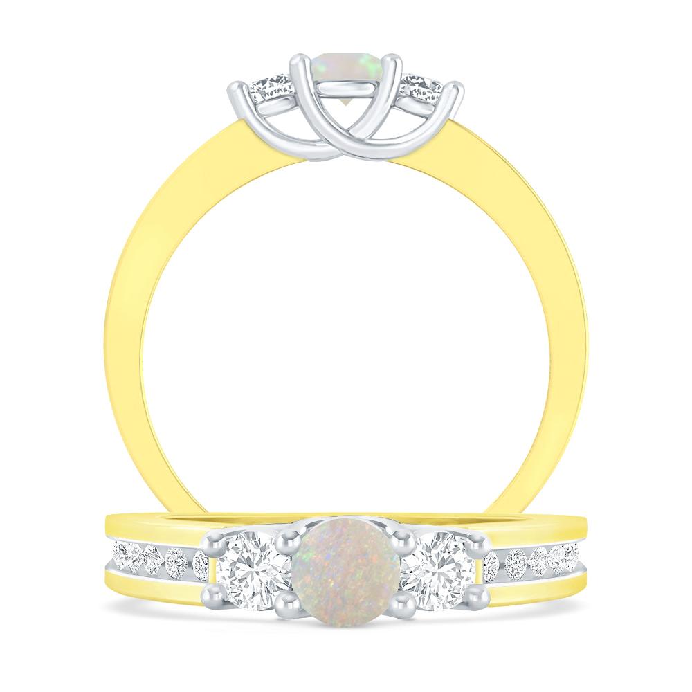 Yellow Gold - Opal