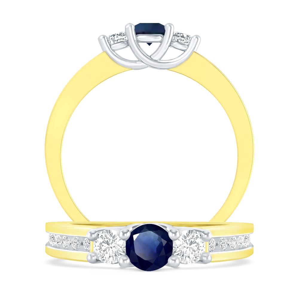 Yellow Gold - Sapphire