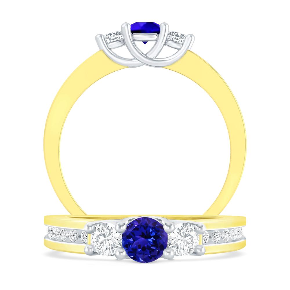 Yellow Gold - Tanzanite