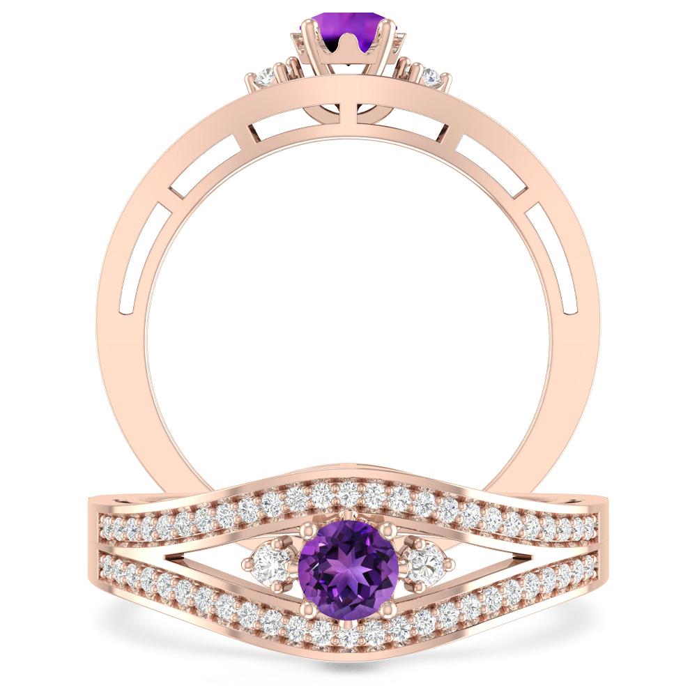 Rose Gold - Amethyst