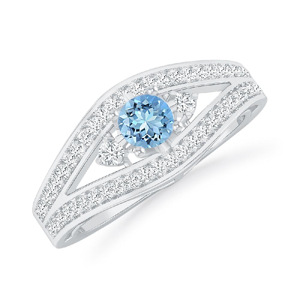 White Gold - Aquamarine