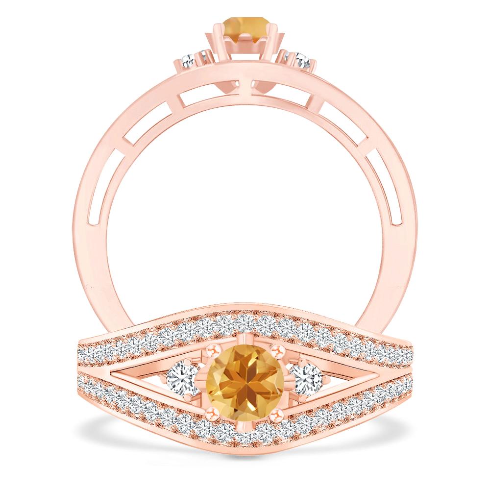 Rose Gold - Citrine