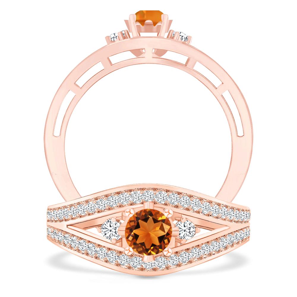 Rose Gold - Citrine