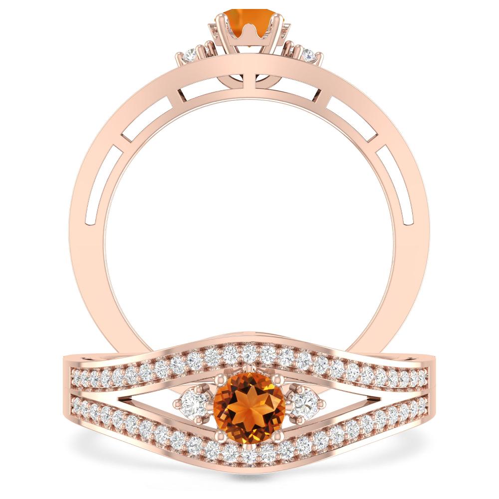 Rose Gold - Citrine