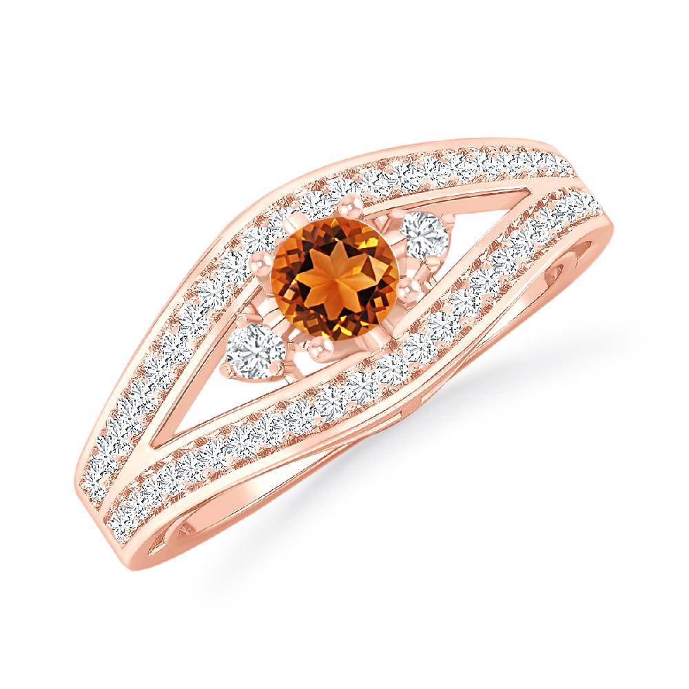 Rose Gold - Citrine