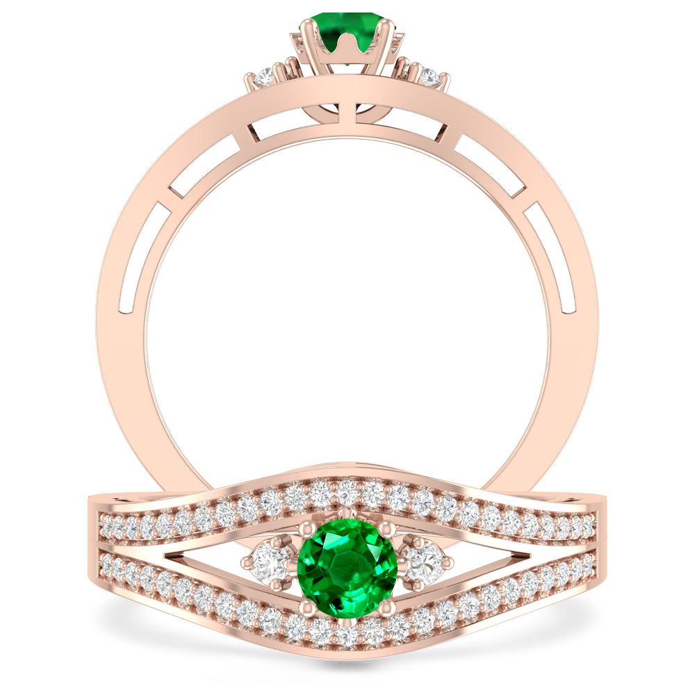 Rose Gold - Emerald