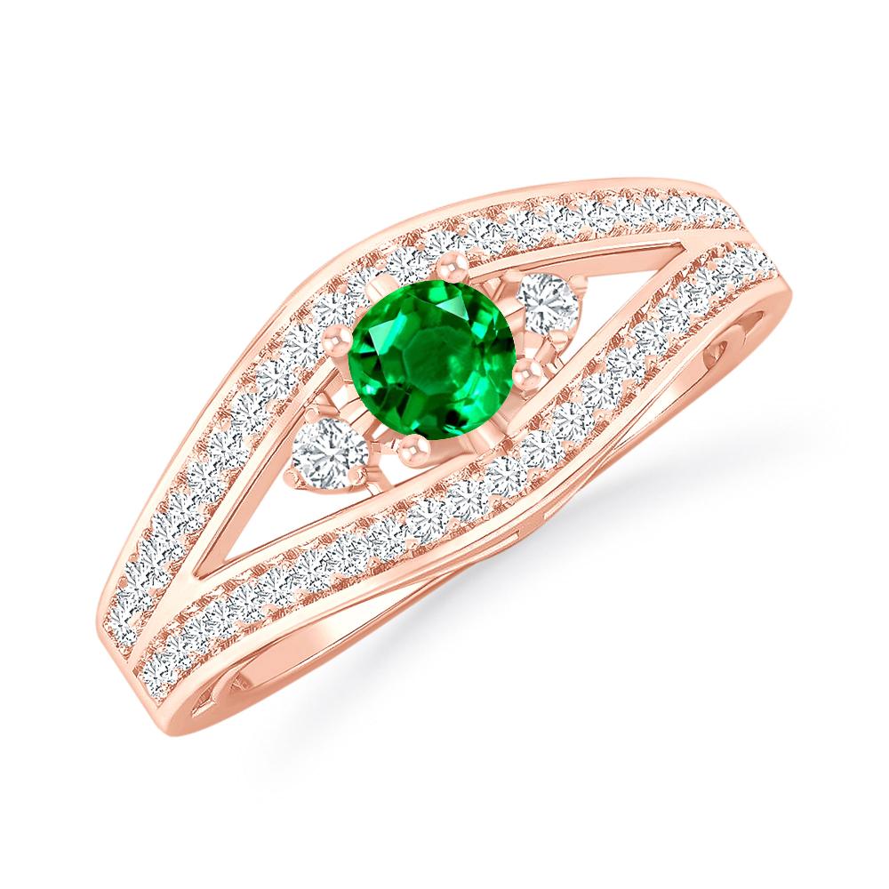 Rose Gold - Emerald