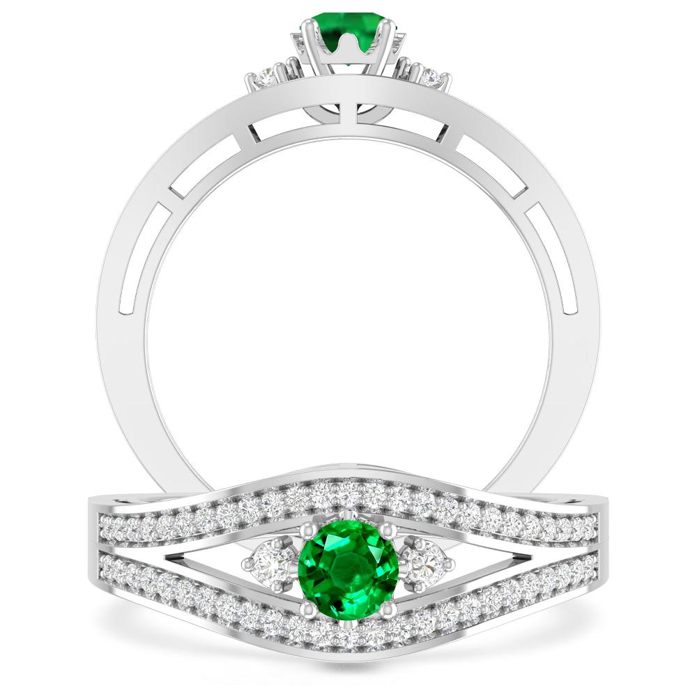 White Gold - Emerald