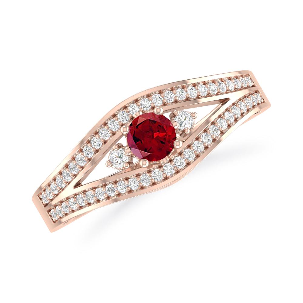 Rose Gold - Garnet