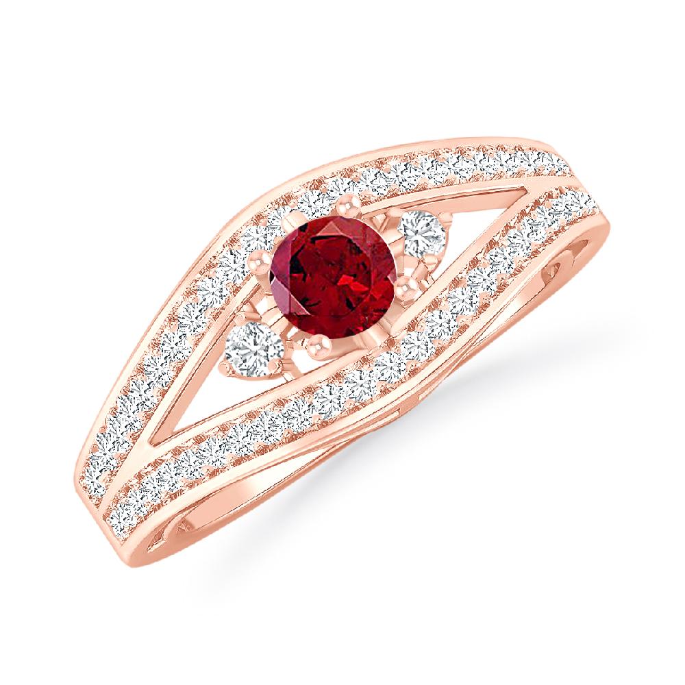 Rose Gold - Garnet