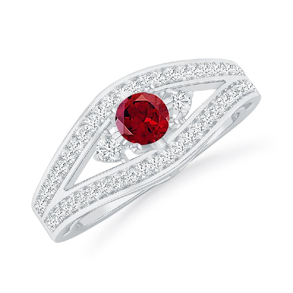 White Gold - Garnet