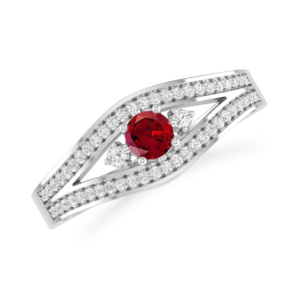 White Gold - Garnet