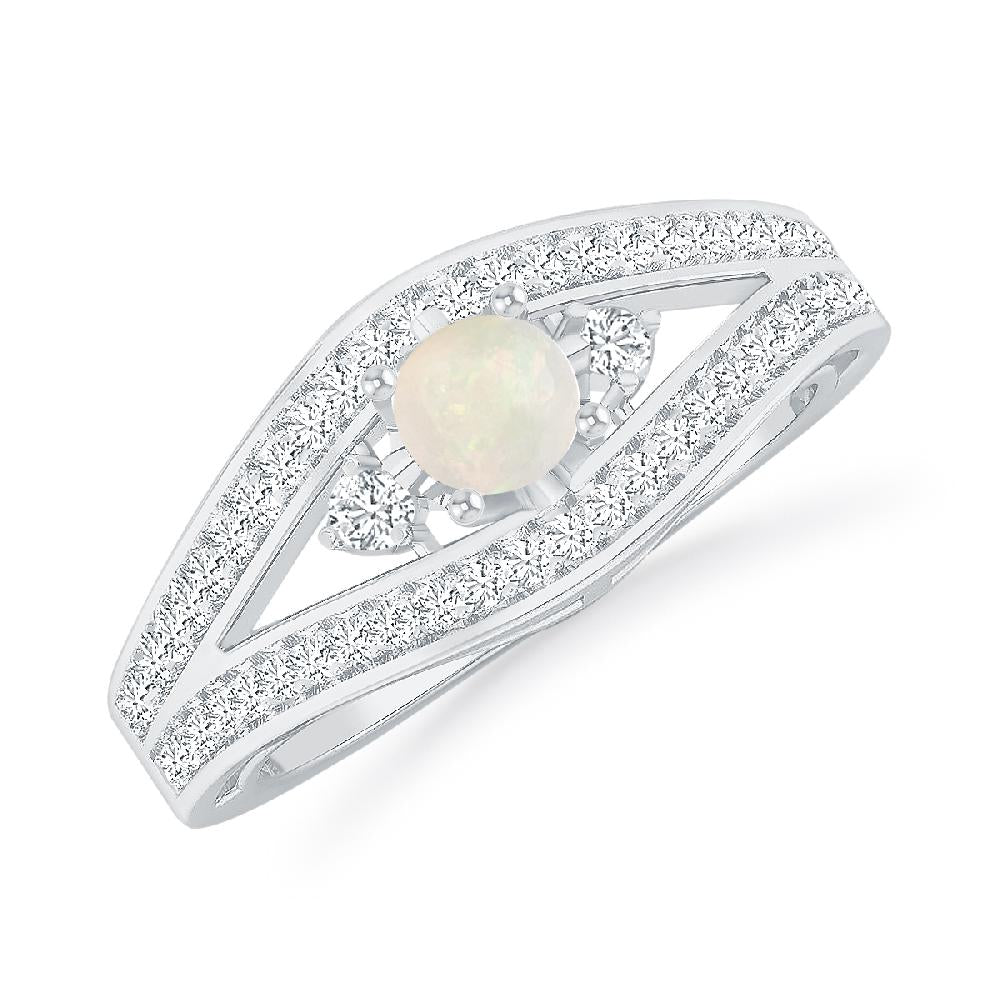 White Gold - Opal