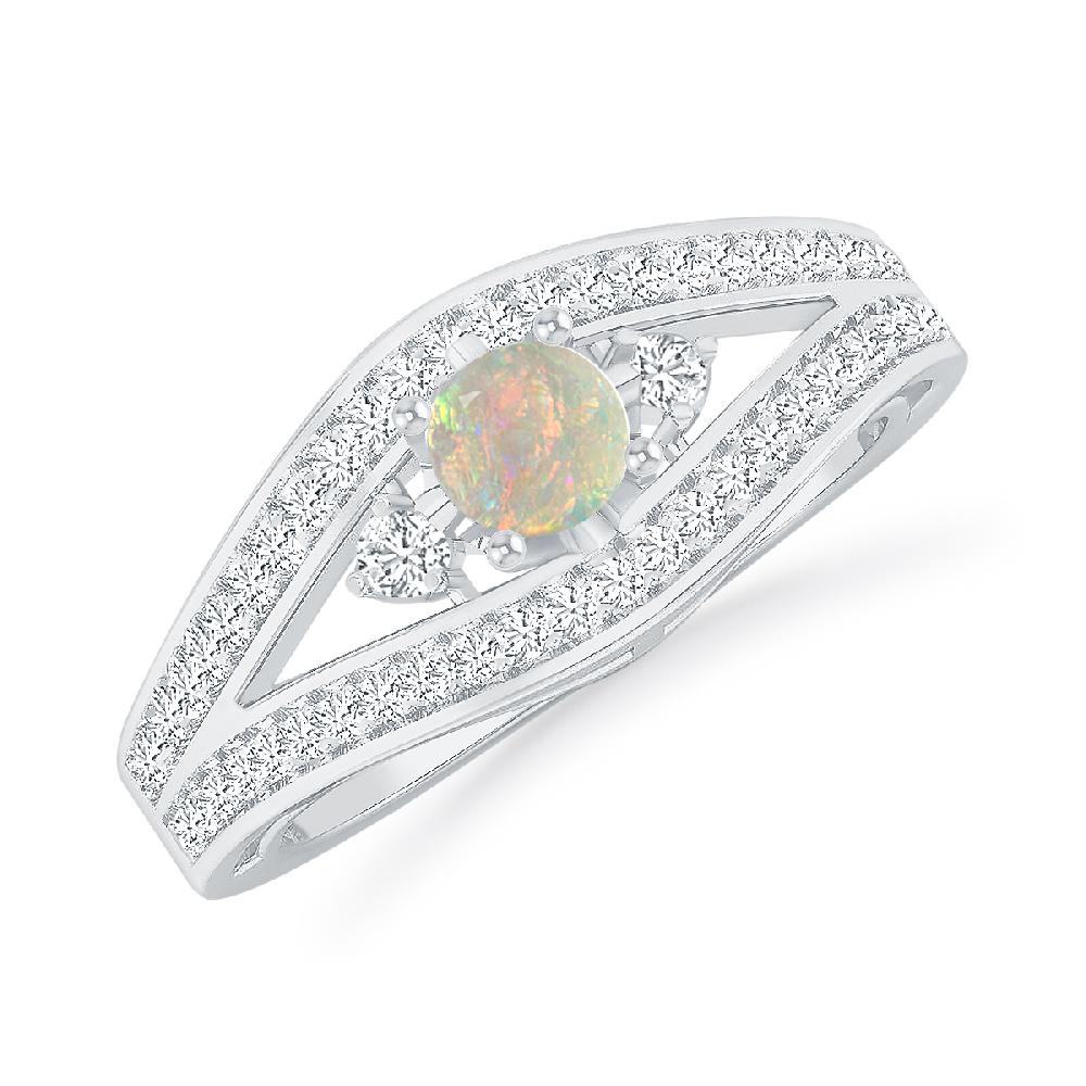 White Gold - Opal