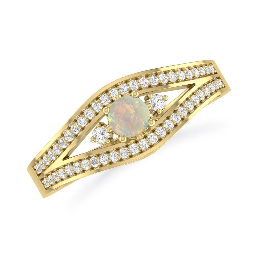 Yellow Gold - Opal