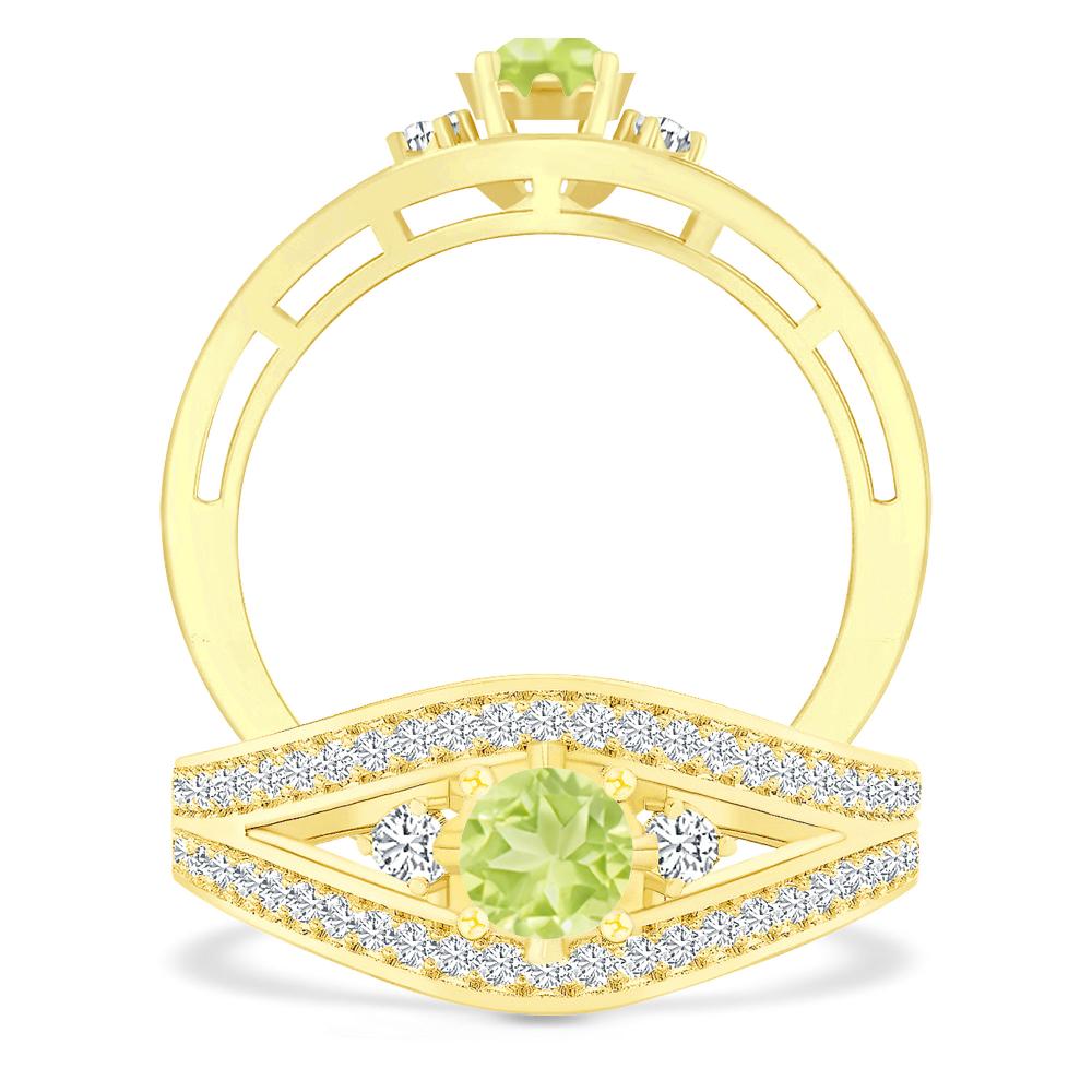 Yellow Gold - Peridot