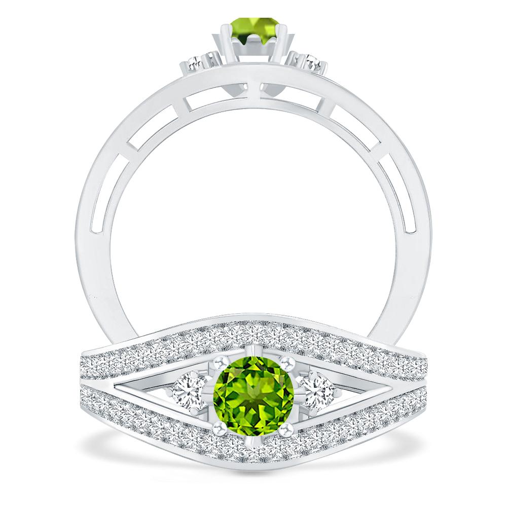 White Gold - Peridot