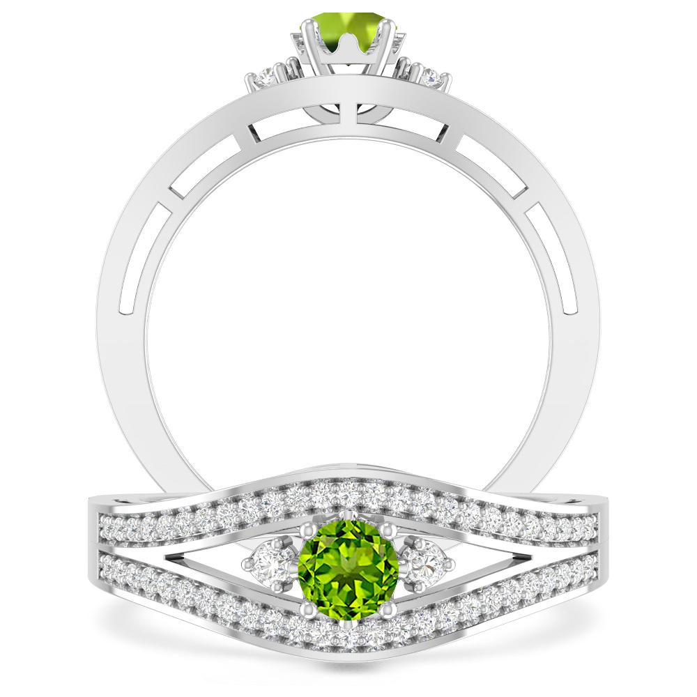 White Gold - Peridot