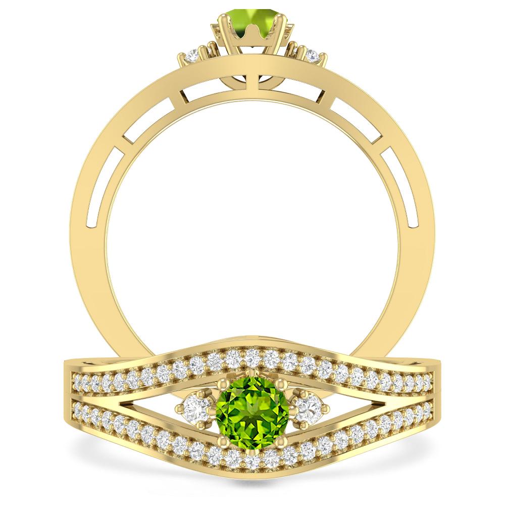 Yellow Gold - Peridot