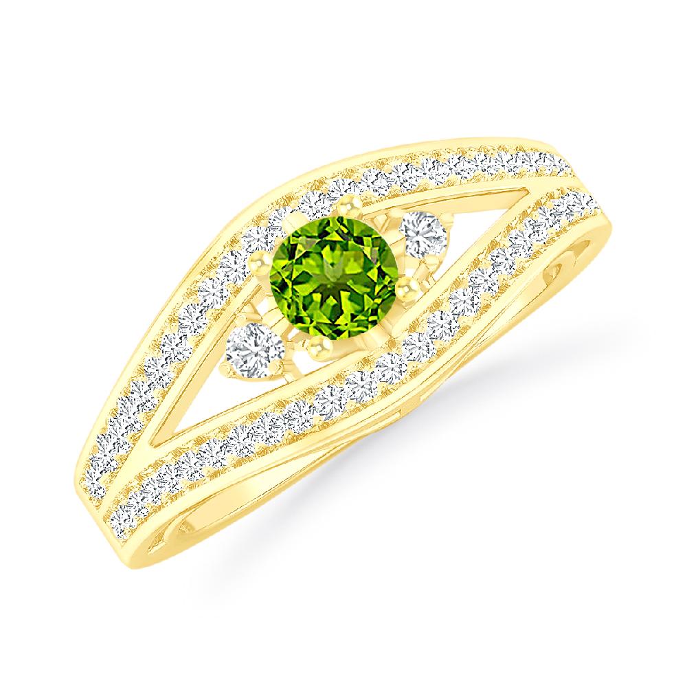 Yellow Gold - Peridot