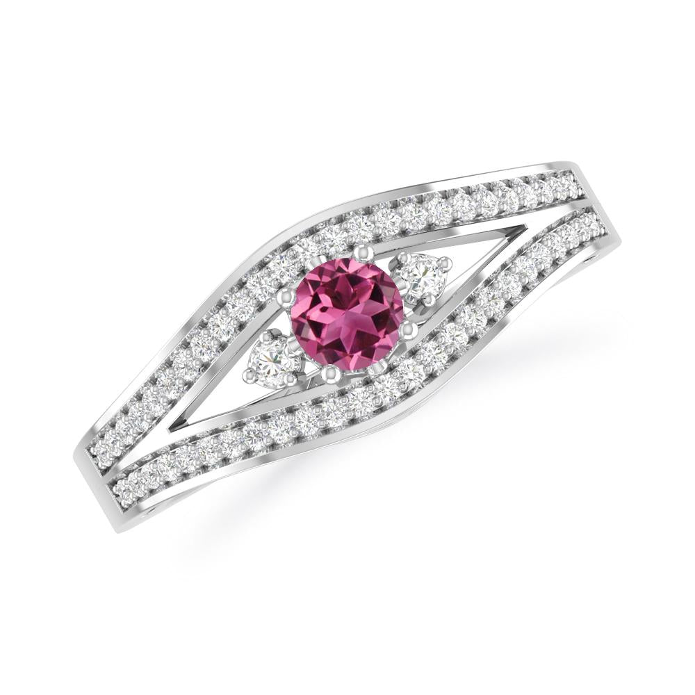 White Gold - Pink Tourmaline