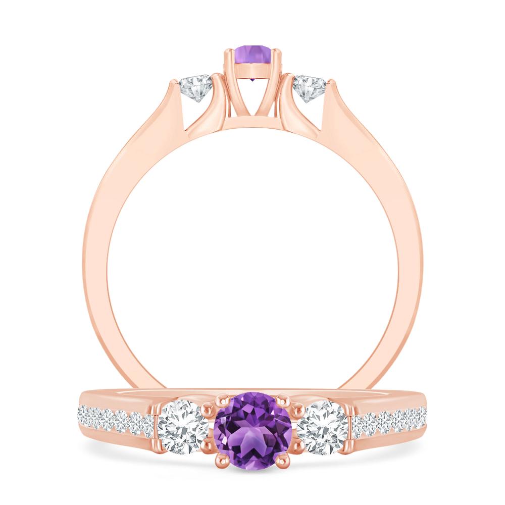 Rose Gold - Amethyst