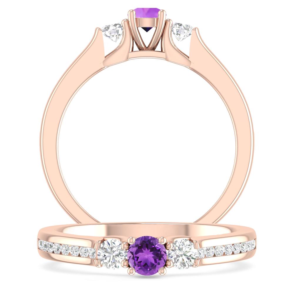 Rose Gold - Amethyst