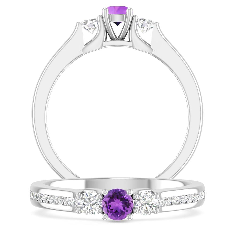 White Gold - Amethyst