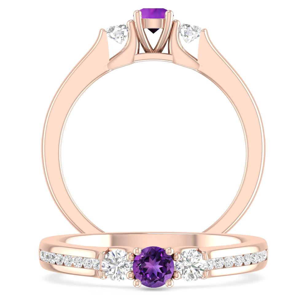 Rose Gold - Amethyst