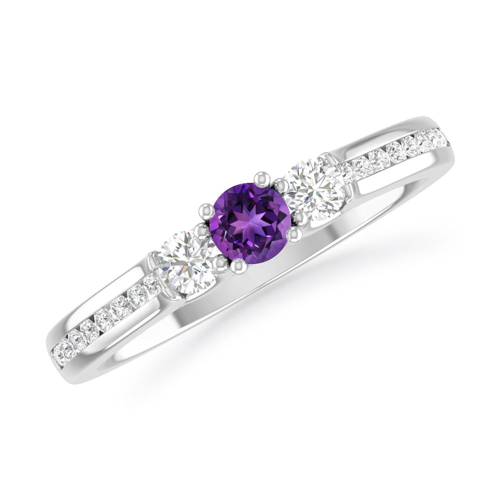 White Gold - Amethyst