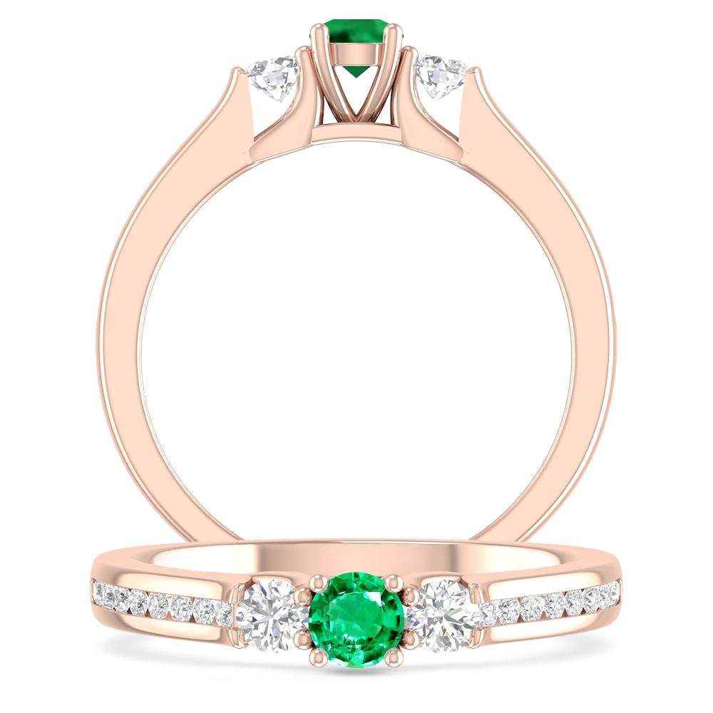 Rose Gold - Emerald