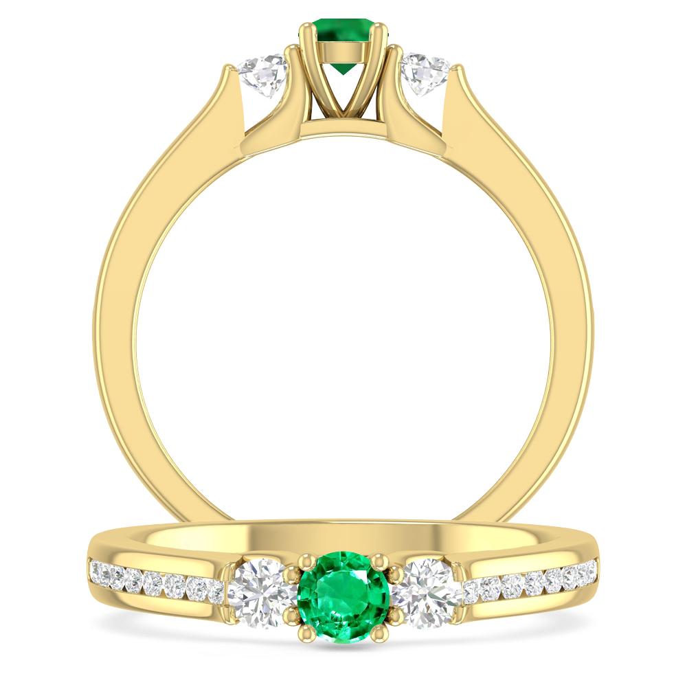 Yellow Gold - Emerald