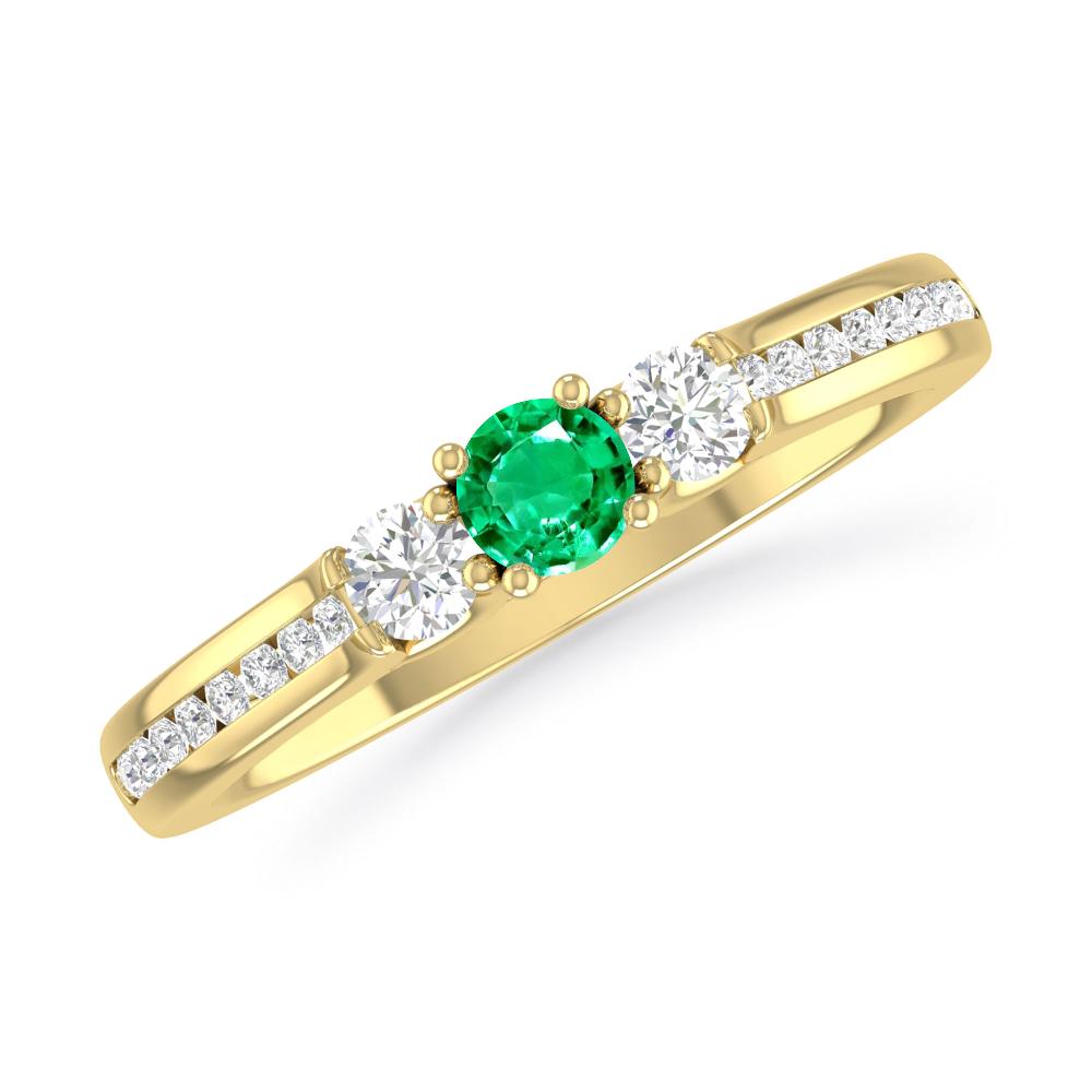 Yellow Gold - Emerald