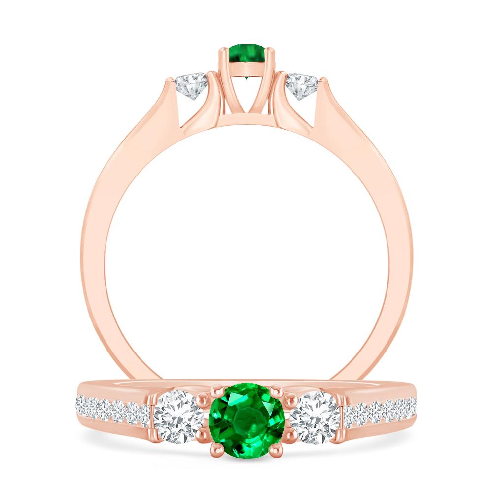 Rose Gold - Emerald