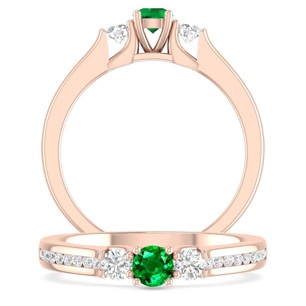 Rose Gold - Emerald